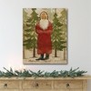 Courtside Market Santa In The Pines 20x24 Gallery-Wrapped Canvas - 2 of 4