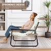 Hooseng Modern Accent Chair, Fluffy Living Room Chair with Removable Cushion, Armchair Chairs With Metal Frame for Bedroom Balcony Reading Room - 4 of 4