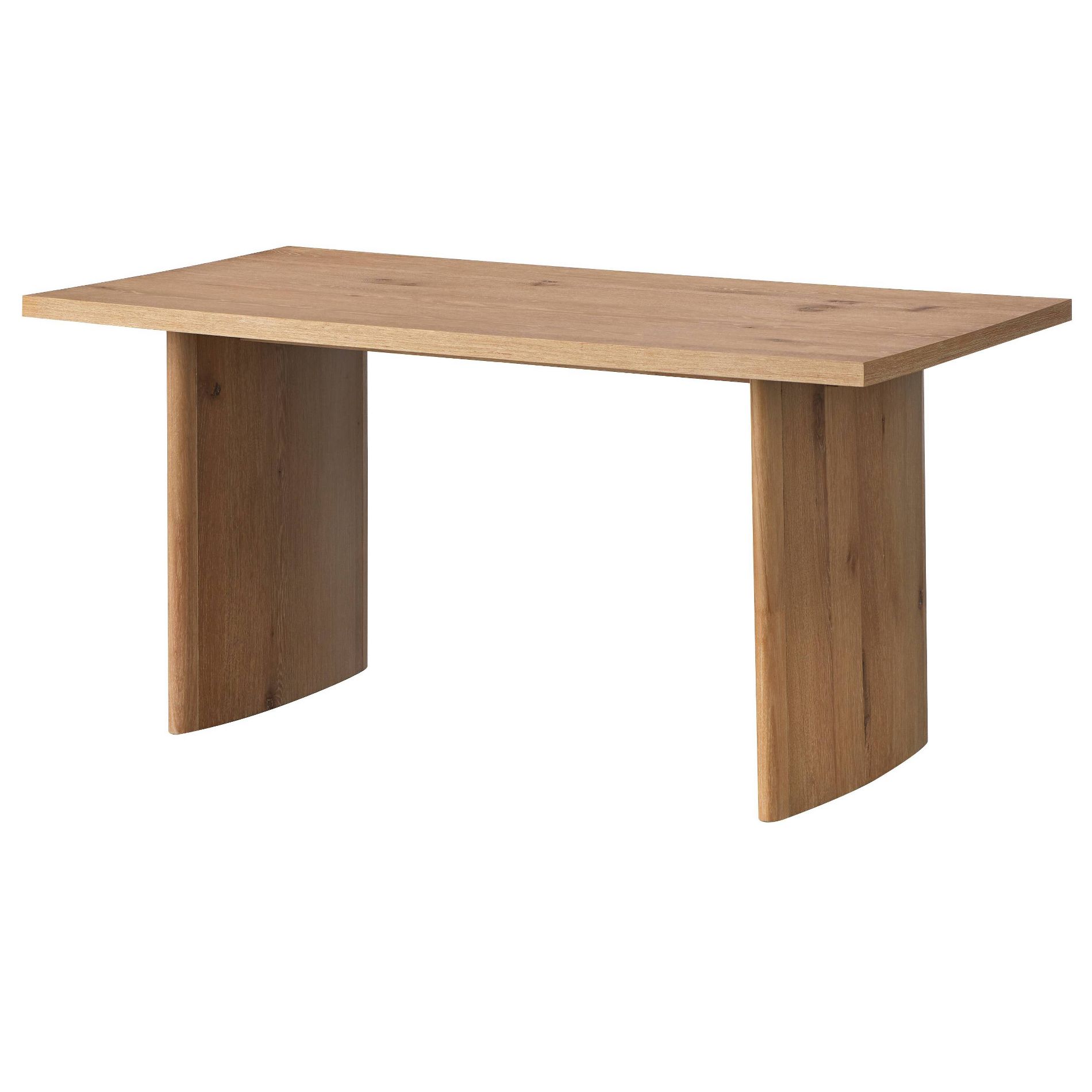 Lifestorey Blakely Modern Rectangular Dining Table Light Oak