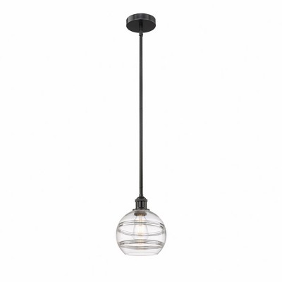 Rochester - 1 Light Stem Hung Mini Pendant In Industrial Style-9.38 Inches Tall and 8 Inches Wide