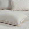 3Pcs coverlet Mini Set Velvet Quilt Soft Geometric Quilted Design Winter Layer Polyester Cotton Filling - 3 of 4