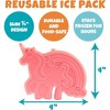 Bentology Lunch Bag Set w Matching Water Bottle & Hard Ice Pack- Pink Rainbow Unicorns- Tote, Insulated Thermos, Hard Ice Pack- For Kids, Girls & Boys - 4 of 4