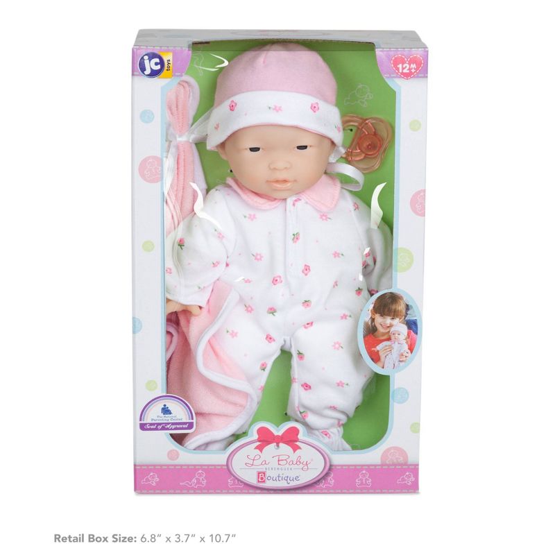 JC Toys La Baby 11&#34; Baby Doll - Pink Outfit, 6 of 7