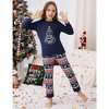 Christmas Pajamas for Family Kids Christmas Pjs Matching Sets for Kids Holiday Xmas Sleepwear Set - 3 of 4