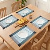 REGALWOVEN Placemats Set of 6 Plastic Placemats for Dining Table Decor Indoor Outdoor Washable Kitchen Table Mat - 3 of 4