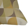 16"x16" Alisa Galitsyna Retro Geometry I Square Throw Pillow Green - Deny Designs: Indoor Polyester, Zipper Closure - 3 of 4