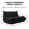 SYFERLORY Soft Beanbag Chair Set of 2£¬Bean Bag Chairs for Teens with High-Resilience Foam, Non-Slip Base Floor Lounge Sofa,Living Room - 4 of 4