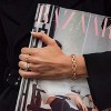 18k Gold Plated Personalized Chunky Cuban Oval Link Chain Bracelets for Men Toggle Rope Bracelet Jewelry for Women - 4 of 4
