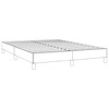 vidaXL Bed Frame without Mattress Light Gray Queen Fabric - 4 of 4