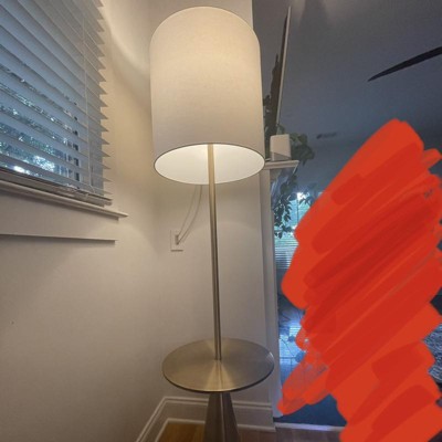 Modern Floor Lamp With Table Brass - Threshold™ : Target