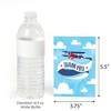Big Dot of Happiness Taking Flight - Airplane - Vintage Plane Baby Shower or Birthday Party Thank You Cards (8 count) - 3 of 4