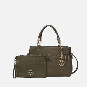 MKF Collection Tenna Vegan Leather Women’s Satchel Bag 2-Piece Set by Mia K - 1 of 4