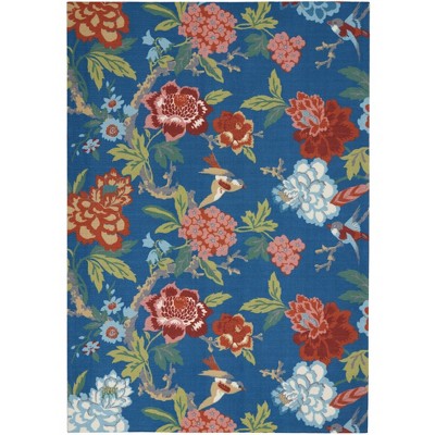 Nourison Sun N' Shade SND82 Indoor/outdoor Area Rug Blue/Multicolor 4'3" x 6'3"