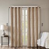 PAGED Knitted Jacquard Damask Total Blackout Grommet Top Curtain Panel, Privacy Curtain for Bedroom & Living Room - 2 of 4
