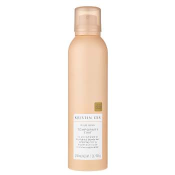 Kristin Ess Rose Gold Temporary Tint - Pastel Pink Hair Color Spray for Blonde Hair, Washable - 7oz