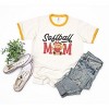 Simply Sage Market Women's Softball Mom Teddy Bear Short Sleeve Ringer Tee - 3 of 4