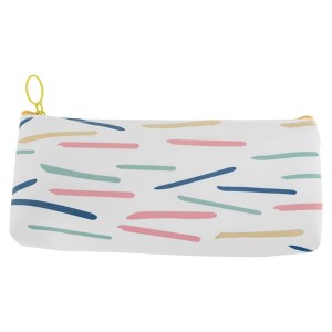 Unique Bargains Art Pattern Stationery Bag with Zipper for Teen Girls Boy Office Men Women Color Mixing - 1 of 4