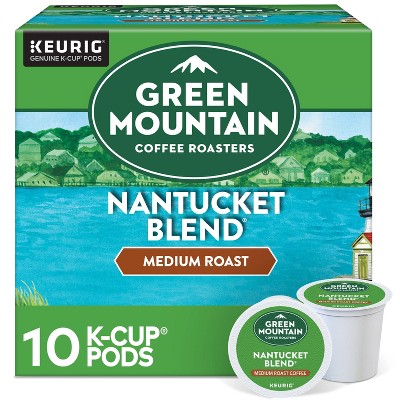 Green Mountain Nantucket Blend Keurig K-Cup Medium Roast Coffee Pods - 10ct