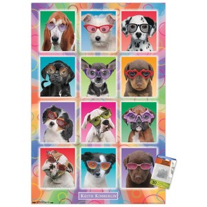 Trends International Keith Kimberlin - Puppies - Sunglasses Unframed Wall Poster Prints - 1 of 4