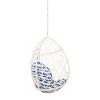 PAGED Outdoor Swing Modern Hanging Egg Chair with Water-resistant Cushions and Woven Finish for Backyard, Garden - 2 of 4