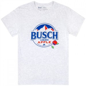Mens Busch Light Apple White Mountains Logo T-Shirt - 1 of 3
