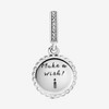 Sterling Silver Pink Birthday Cake Dangle Charm with CZ & Enamel - Gift for Her - 4 of 4