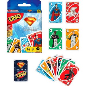 Mattel Games UNO Superman Card Game for Family Game Night, 2 - 10 Players - 1 of 4