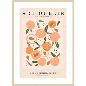 Amanti Art Peachy Pattern by Incado Wood Framed Wall Art Print - 1 of 4