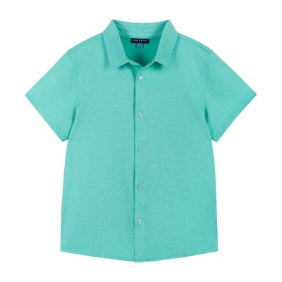 Andy & Evan  Kids  Boys Short Sleeve Textured Button Down