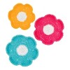 John Bead Flower Coasters Floral Crochet DIY Kit for Beginners - 3 of 4