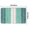 Unique Bargains Bathroom Non-Slip Water Absorbent Soft Shaggy Rubber Back Bath Rug - 4 of 4