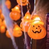 Yescom Halloween 20x LED Pumpkin String Lights Lantern Lamp Home Party Christmas Decors 2025 Orange - 3 of 4