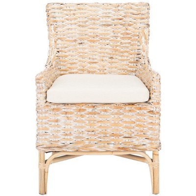 Cristen Rattan Accent Chair With Cushion - Safavieh : Target