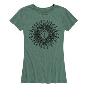Women's - Instant Message - Sun Decorative Short Sleeve Graphic T-Shirt - 1 of 4