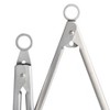 Babish 12” & 9” Locking Kitchen Tong Set, Stainless Steel - 3 of 3