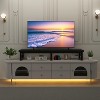 Itopfox Large TV Riser Stand for 32-60 inch TVs, Tabletop Short Stand with Storage, Steel Legs, Dual Screen Office Desk, for Home, Bedroom - 4 of 4
