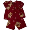 Doll Clothes Superstore Bear Print Pajamas Fits 18 Inch Girl Dolls Like American Girl Our Generation My Life Dolls - 4 of 4