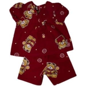 Doll Clothes Superstore Bear Print Pajamas Fits 18 Inch Girl Dolls Like American Girl Our Generation My Life Dolls - 1 of 4