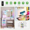 Vlsrka RGB Vanity Desk with Sliding Mirror and LED Lights - 2 of 3