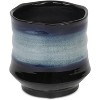 Cheung's Perlacea Curved Round Tapering Ceramic Pot- Large - Blue - 3 of 3
