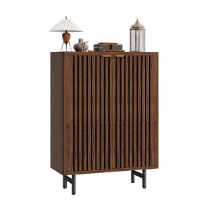 coucheta 6-Tier Shoe Cabinet with Doors, Wood Shoe Storage Organizer for 24 Pairs, Modern Farmhouse Shoe Cabinet Storage For Entryway - 1 of 4