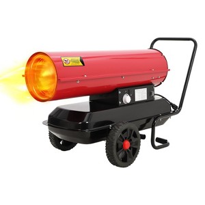 Forced Air Diesel Heater & Kerosene Heater, Torpedo Space Heater with Thermostat Temperature Control, Portable for Outside, Jobsite - 1 of 4