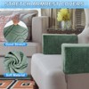 Unique Bargains Diamond Pattern Stretch Soft Jacquard Non Slip Sofa Armrest Covers - 3 of 4