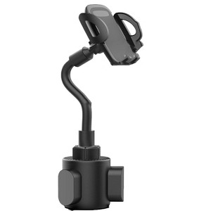 Itopfox Universal Adjustable Gooseneck Car Cup Holder Phone Mount for iPhone, Samsung, Huawei, LG, Sony - Secure & Stable - 1 of 4