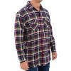 ADR Mens Flannel Shirt, Long Sleeve Cotton Top - 3 of 3