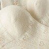 Anna-Kaci Women's 5-Pair Knit Ankle Socks with Delicate Heart Pattern and Ruffled Cuff Detail for Everyday Style - 3 of 4