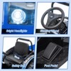 Kids Ride on Tractor Car, 12V Battery Powered Electric Tractor with Remote Control, Bluetooth, Music, USB, LED Lights, Audio, Safety Belt - 3 of 4
