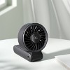 JISULIFE 3600mAh Portable Life 7 Foldable Pocket Fan Black - 4 of 4