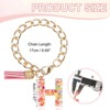 Unique Bargains Epoxy Resin Colorful Glittery Tassel Sports Water Bottle Accessories Letter Charm 1 Pc - 2 of 4