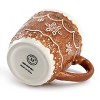 Gibson 18 Ounce Ceramic Holiday Gingergbread Mug in Brown - 3 of 4